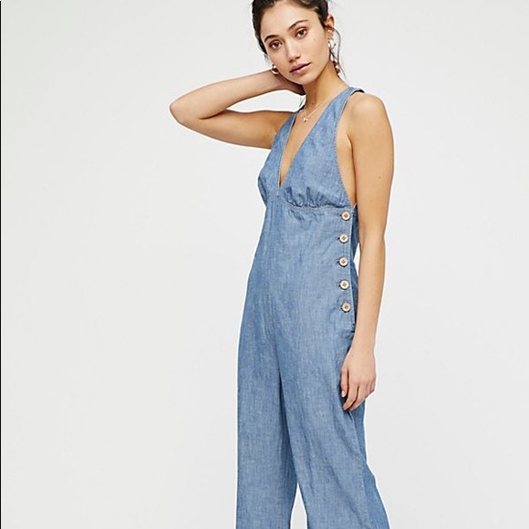 Free People Pants - FP Dance all night jumpsuit, size 4. Veuc.